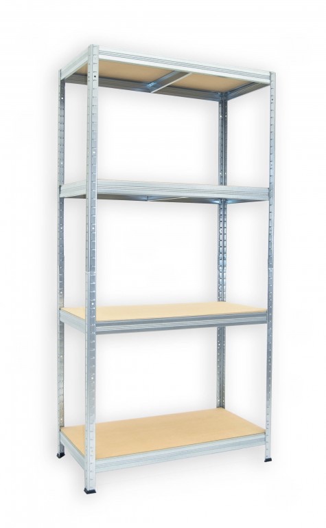 Regál kovový zinkovaný, 4 polic