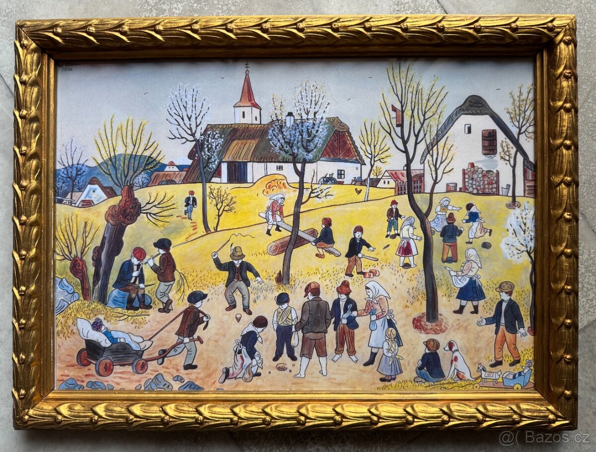 Josef Lada - DĚTSKÉ HRY na JAŘE 1936