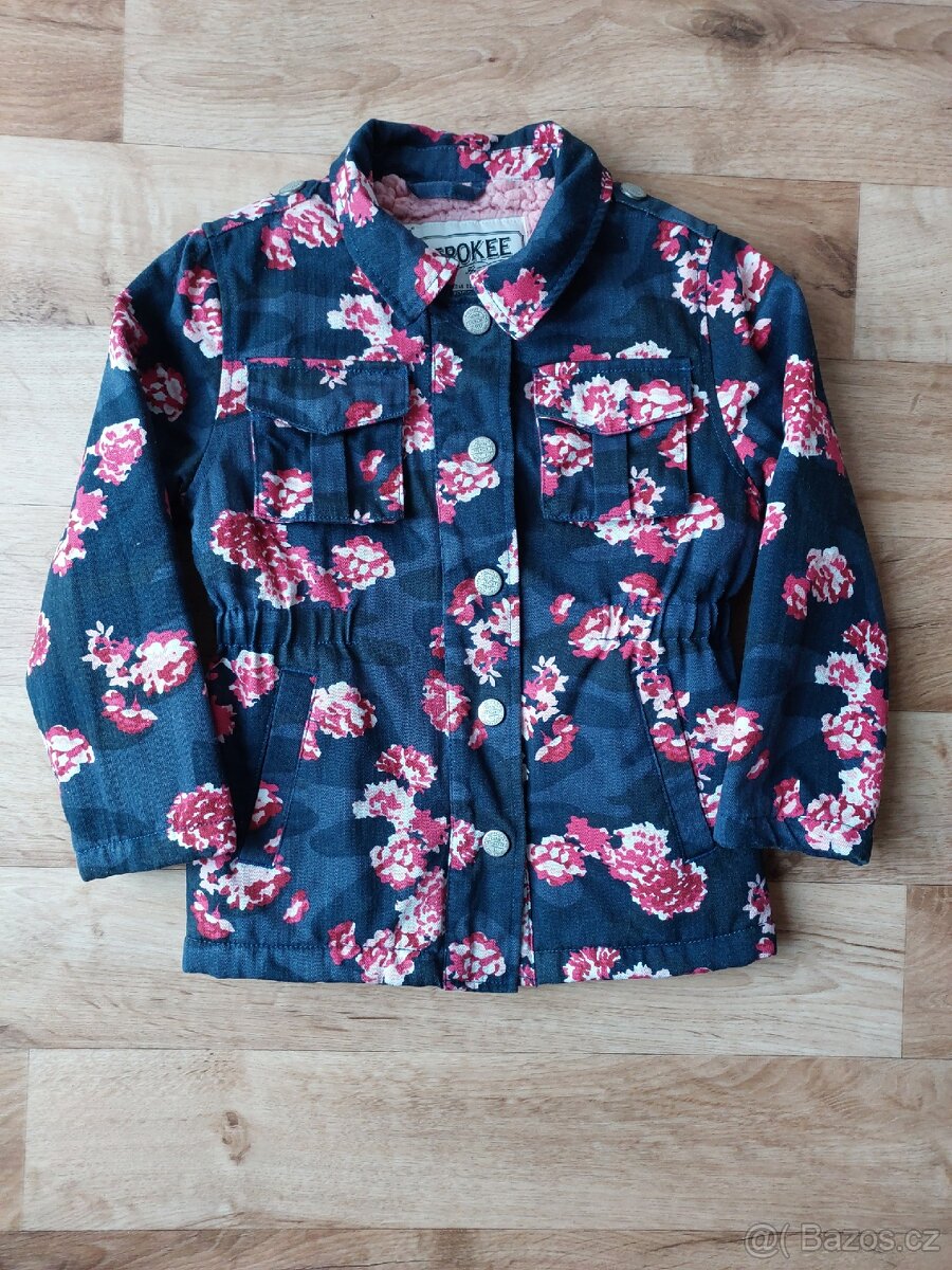 Zateplená bunda/kabát - vel.110