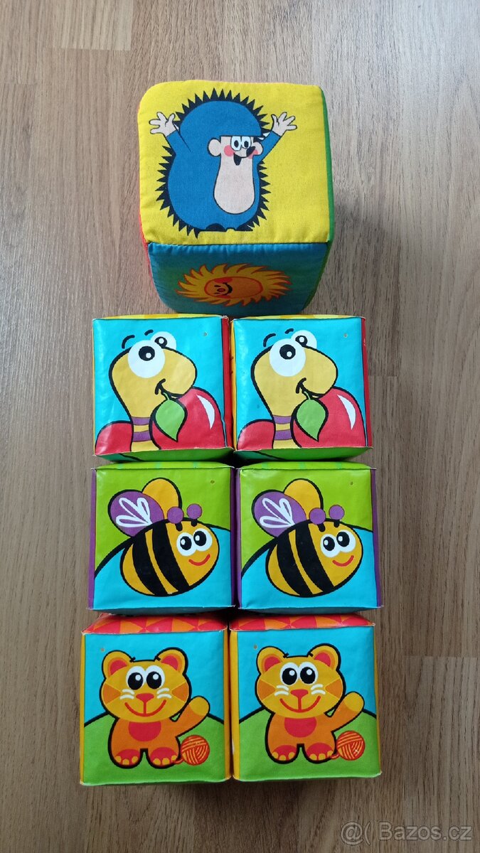 Pěnové kostky + kostka se šterchátkem