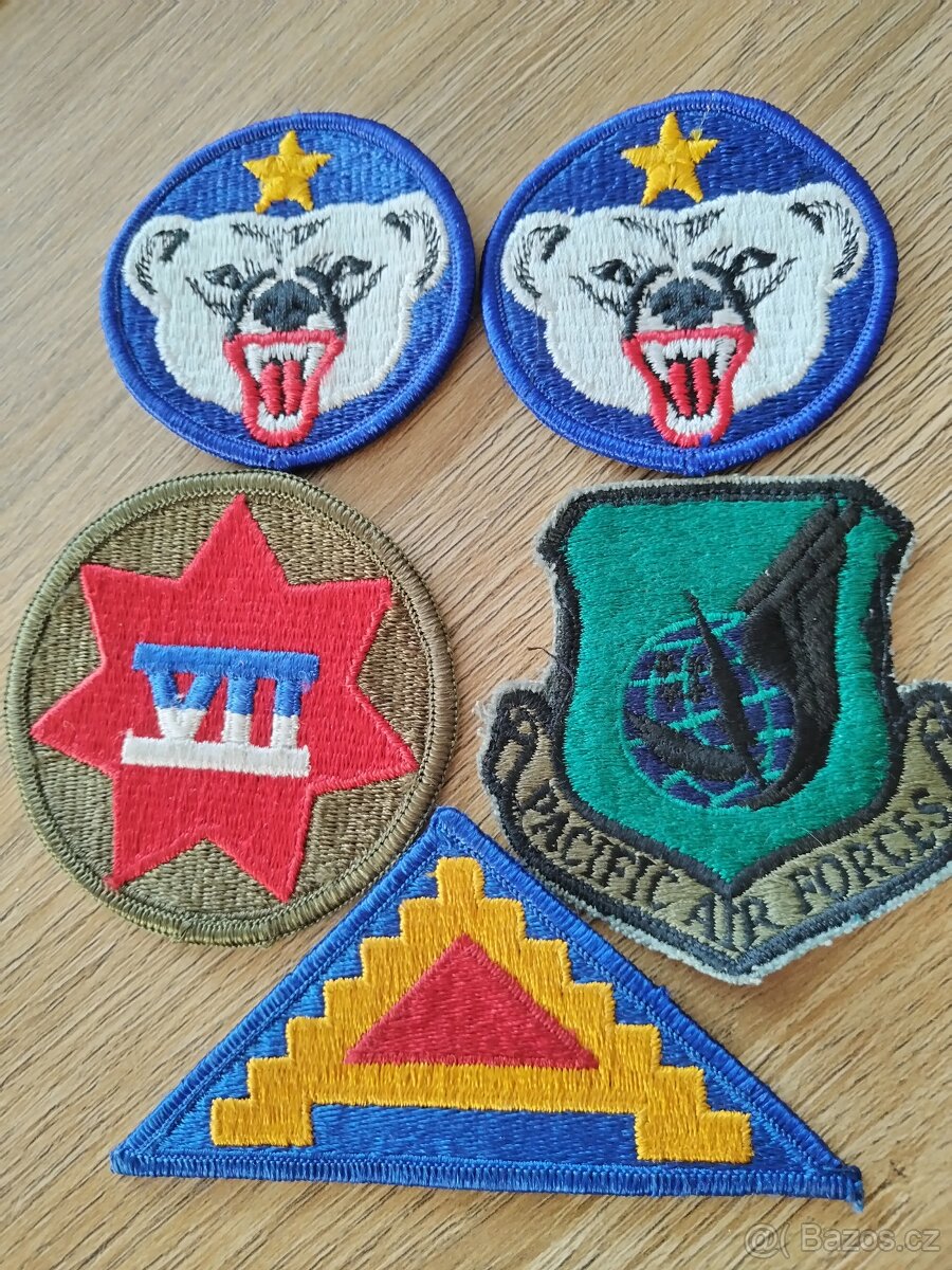 Originální nášivky US army-70-80 léta barevné
