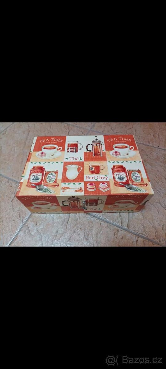 Dřevěná krabička na čaje