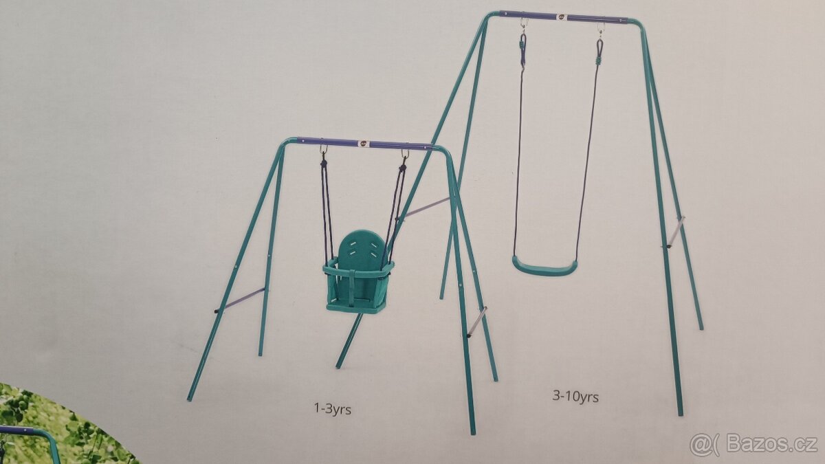 Kovová houpačka Plum 2v1