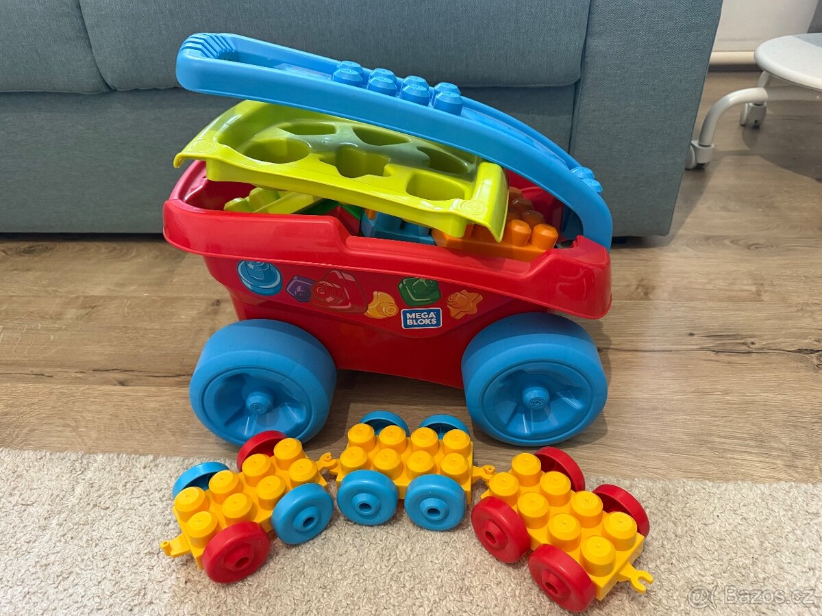 Mega blocks s vozíkem