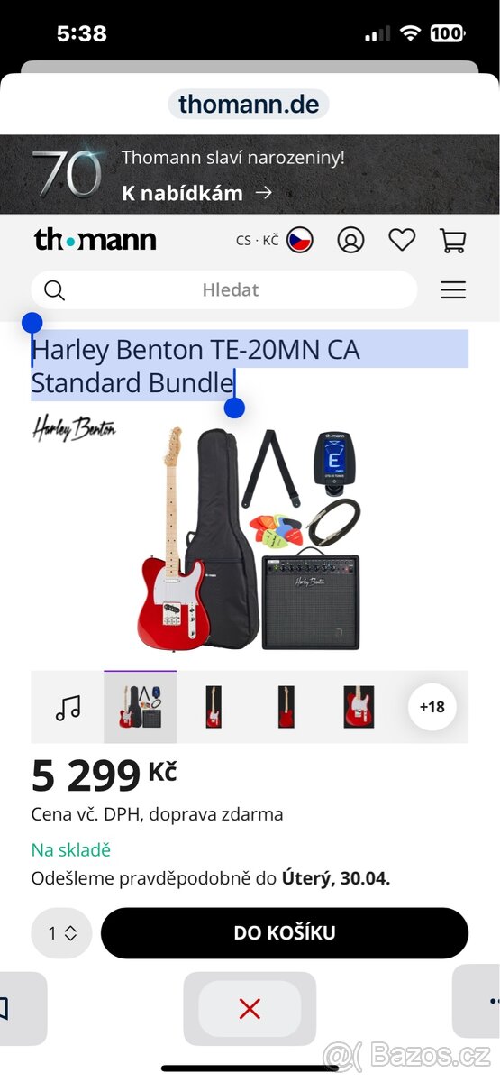 Prodám set: elektrickou kytaru s combem