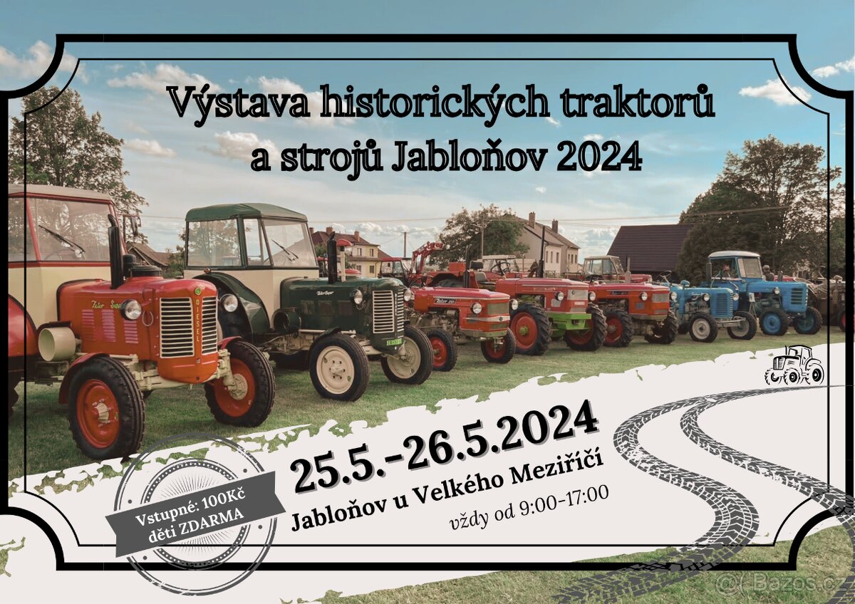 Výstava historických traktorů Jabloňov