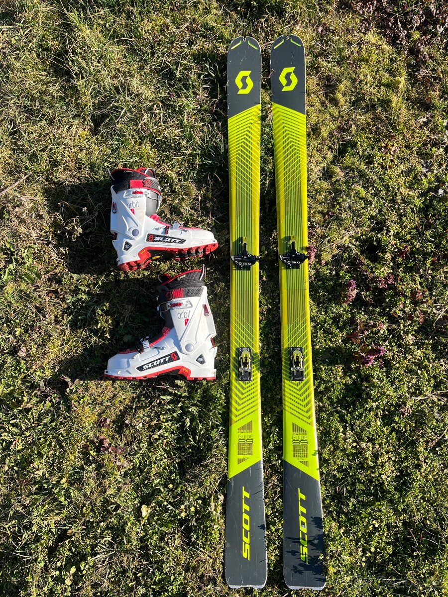 Skialpových set (skialpové lyže + vázání + skialpové boty)