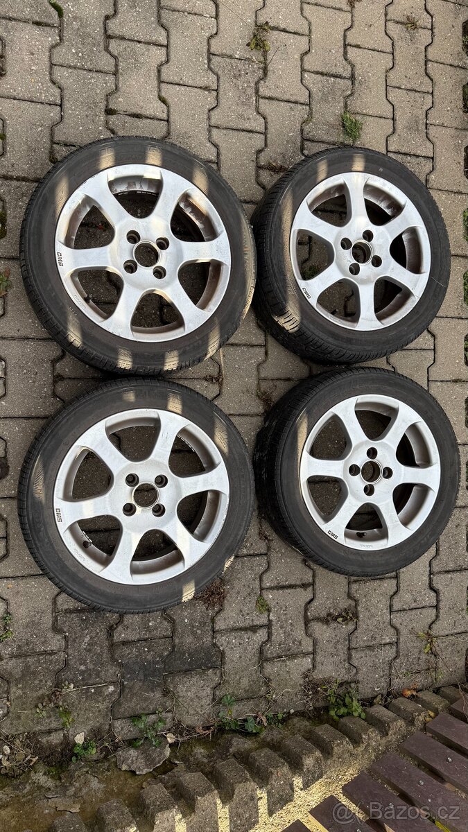 Alu disky CMS 15” 4x100 ET37 - pneu KO