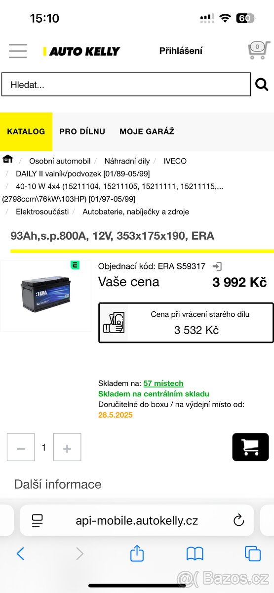 Autobaterie 93Ah