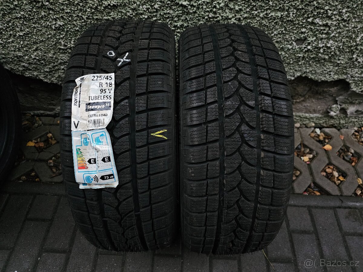 Pneumatiky pneu 225/45 R18 zimní 2ks nové