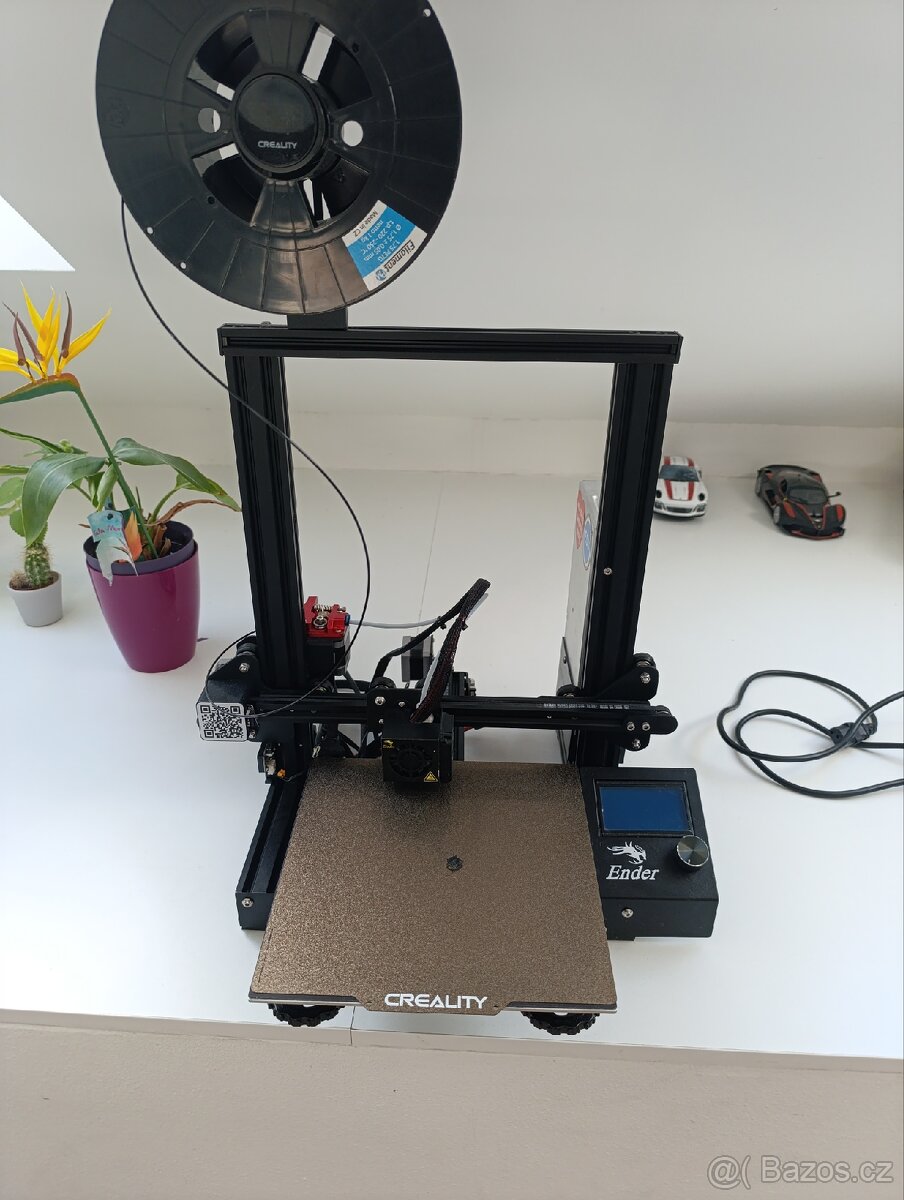 Ender 3 pro+vylepšení (text) 3d tiskárna