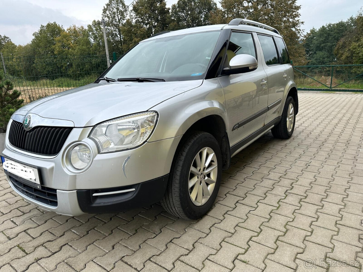 Škoda yeti 2.0TDI 81KW, CFHF, 287tkm r.v 2011 4x4