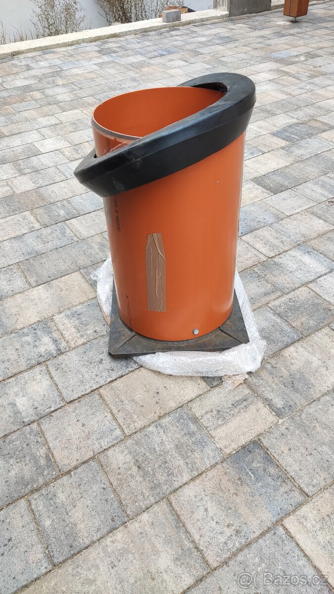 Kanalizační teleskop DN315 plastový s litinovým plným poklop