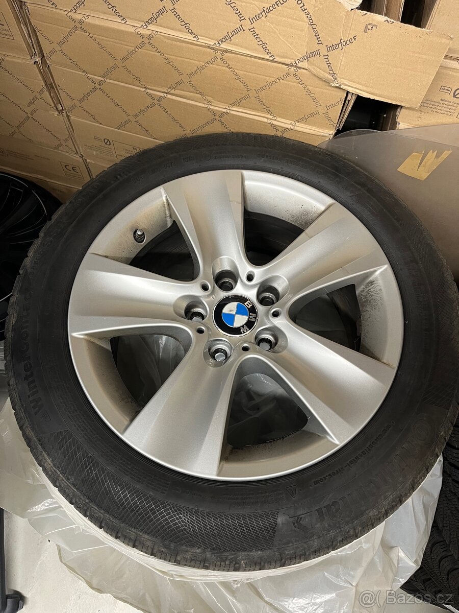 Alu Disky(sada) a zimni pneu BMW 5 225/55/17H continental