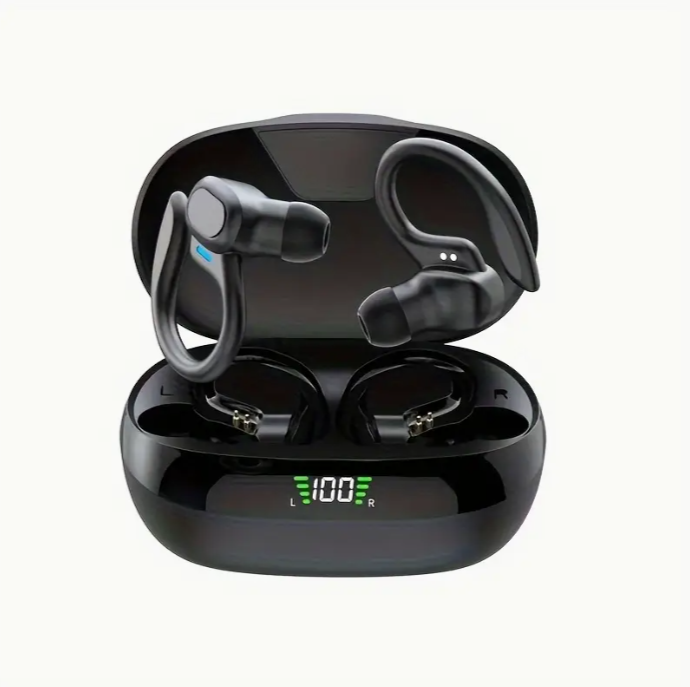 Sluchátka LAN XUN s nabíjecím pouzdrem a LED displejem