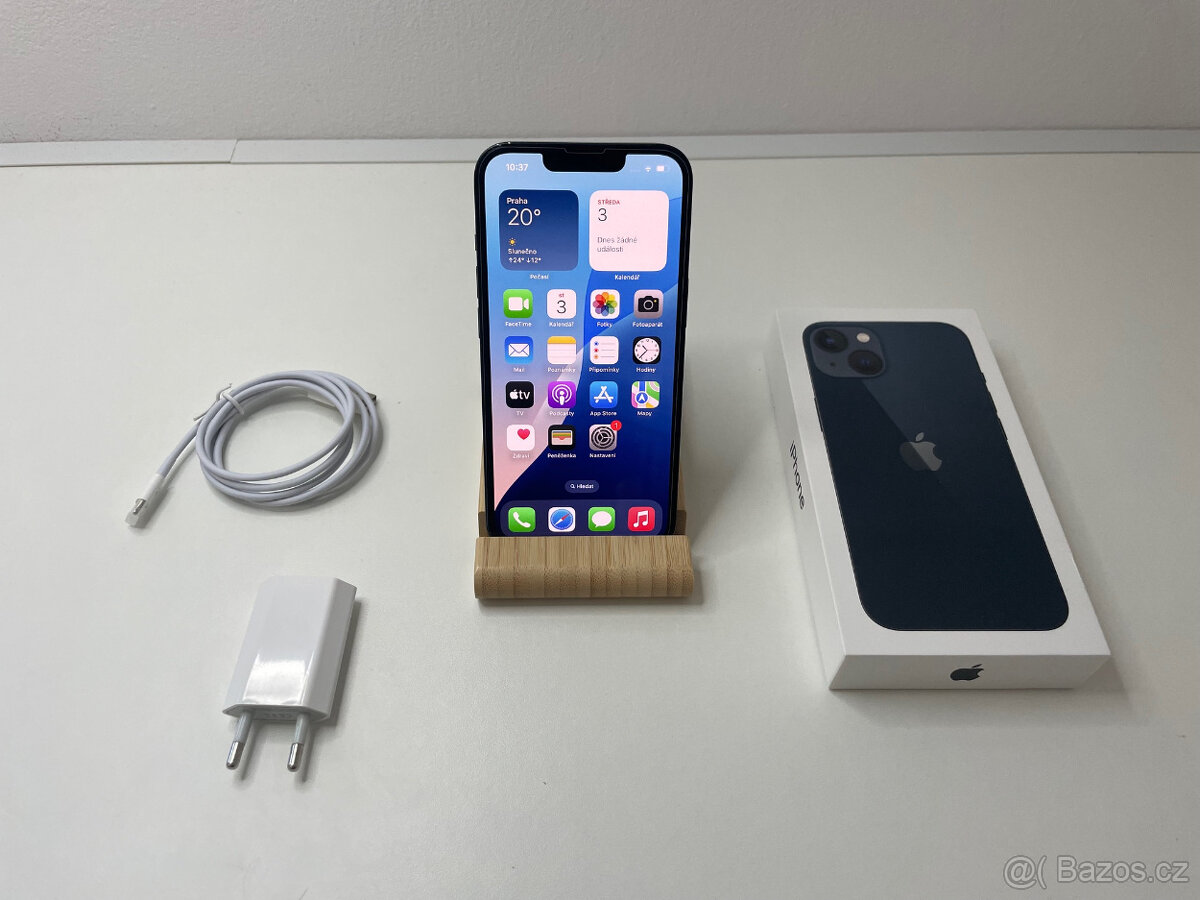 Apple iPhone 13 128GB Modrý - velmi pěkný stav, baterie 87%