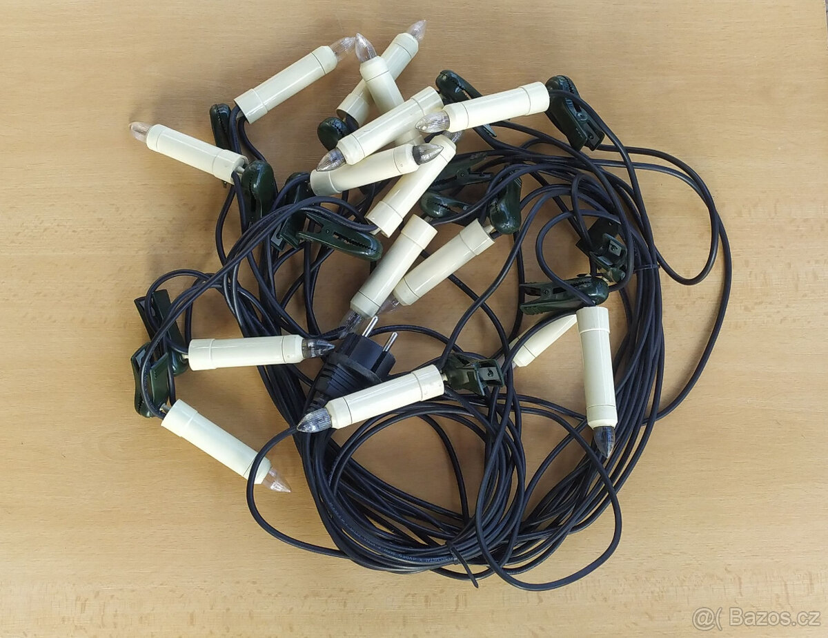 Venkovní světelný řetěz IP43 - 15 svíček - Rakousko