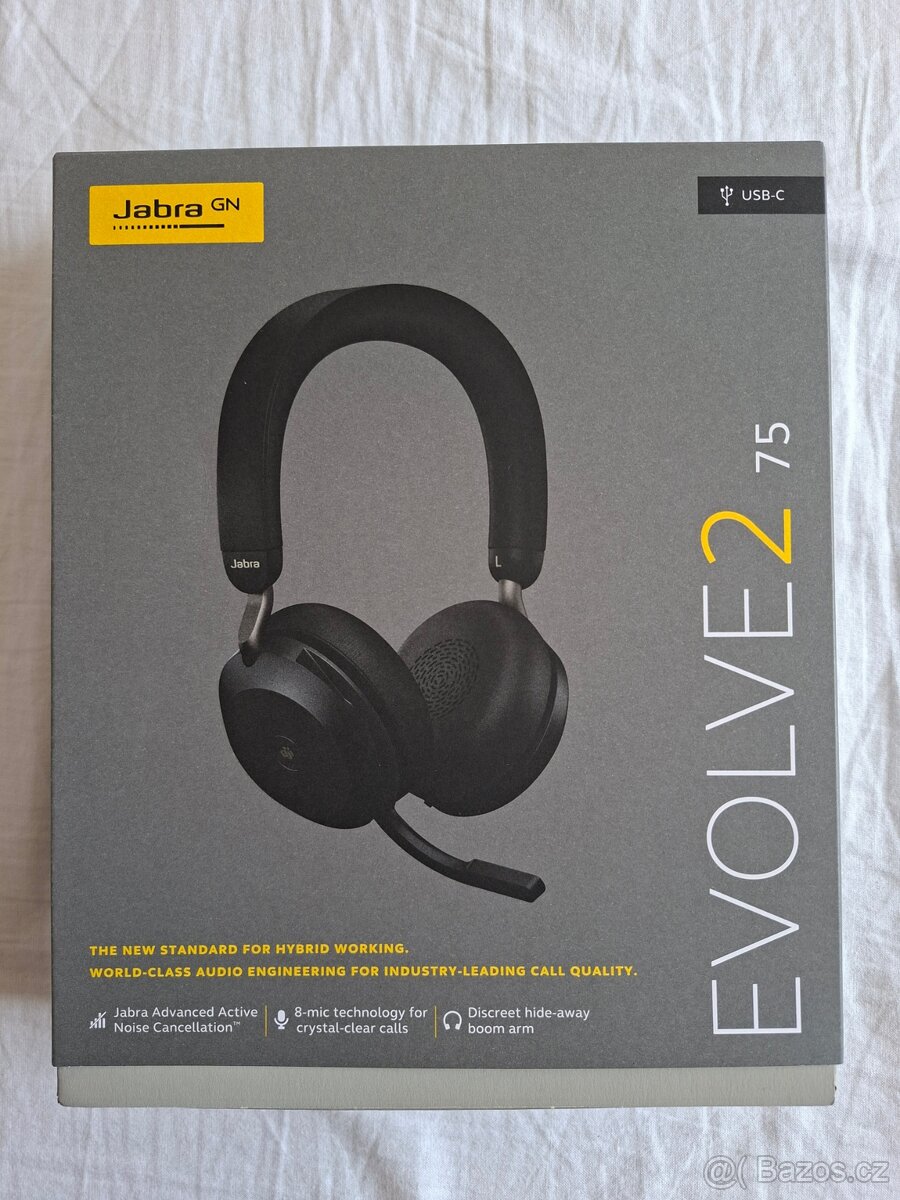 Jabra Evolve2 75 MS Stereo (Link 390c, USB-C) – NOVÁ