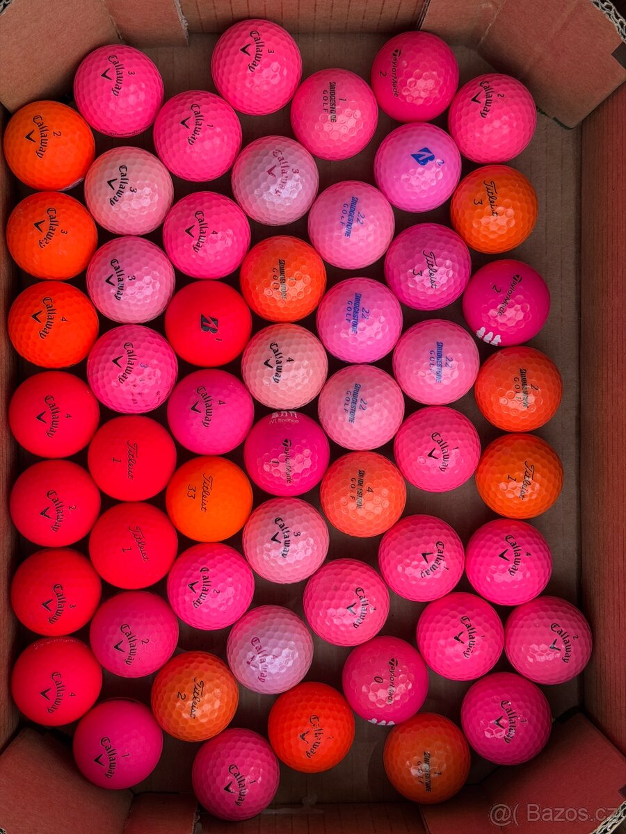 Prodám růžové golfové míčky kvality A.