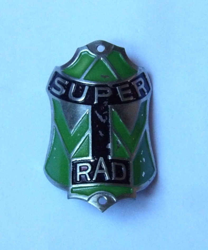 Štítek na kolo - Super Rad - I. republika