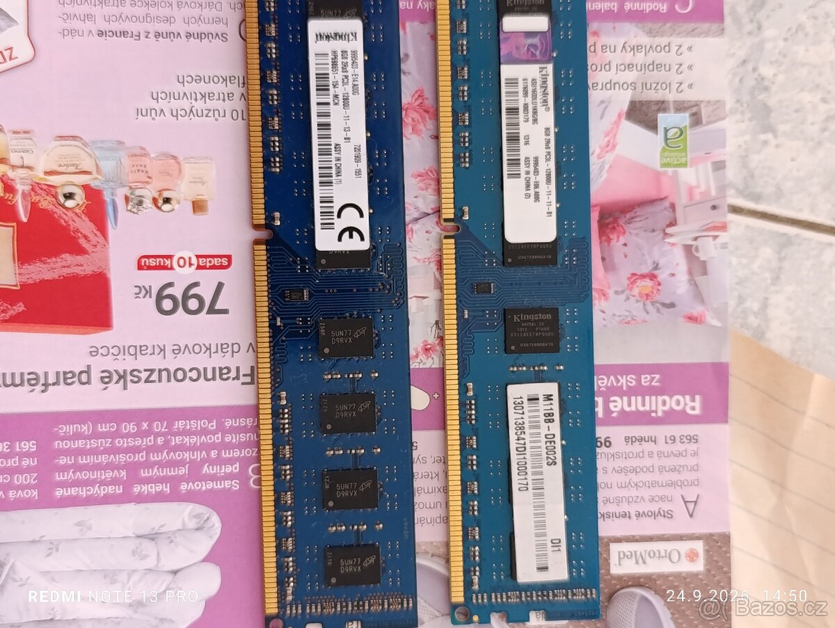 Kingston 2x8gb DDR3 1600