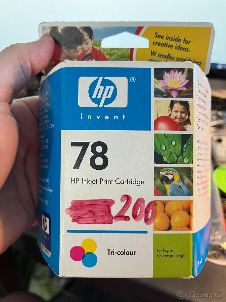 HP toner 78 tri-colour barevna