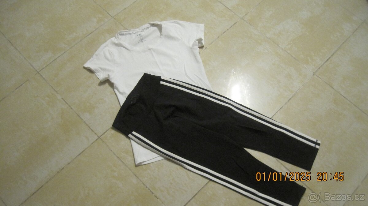 Tepláky MET, 3/4 legíny ADIDAS....vel. XS