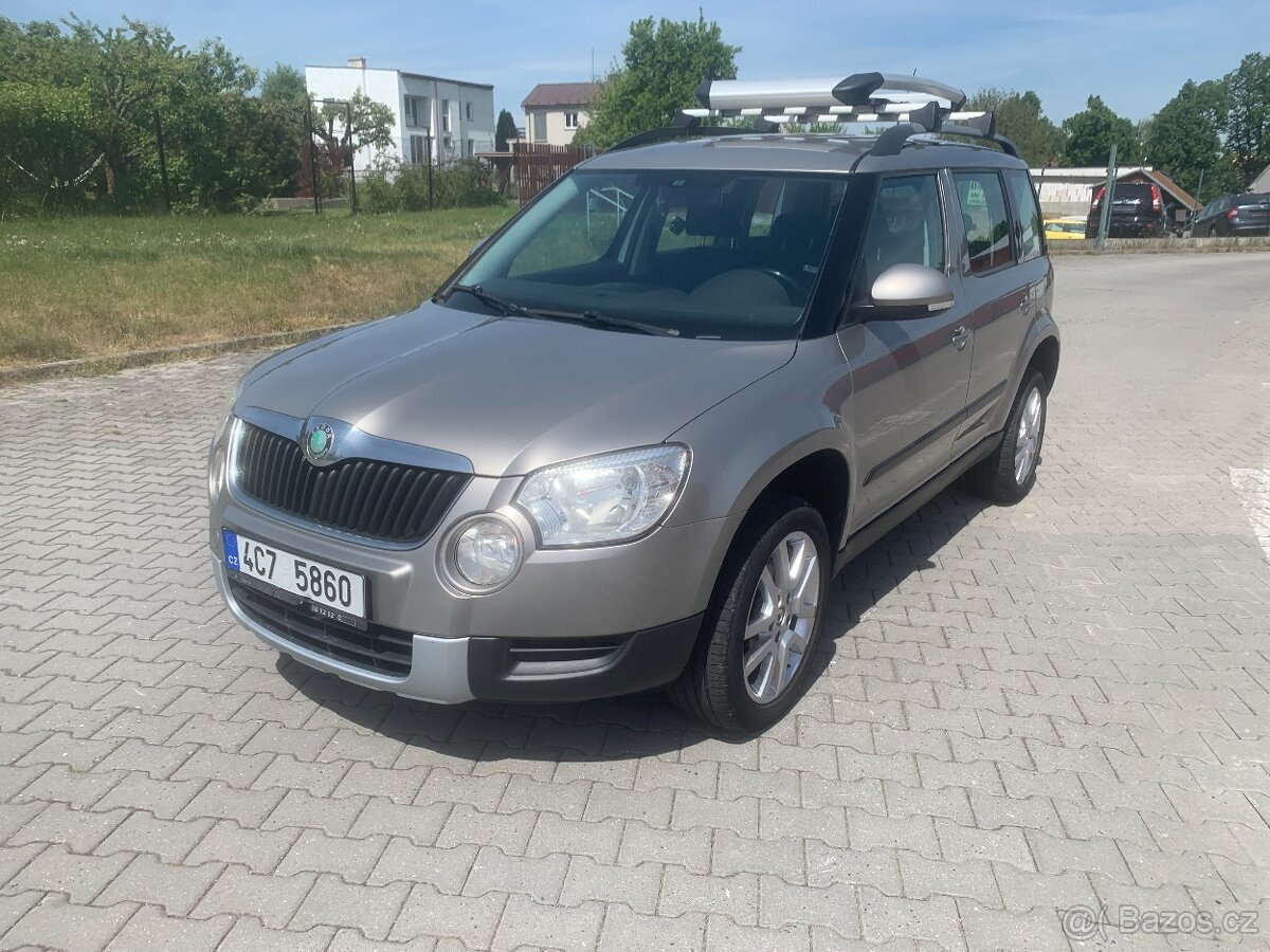 Škoda Yeti 4x4 2.0Tdi 103kw 1. Majitel nové v CR, TOP STAV