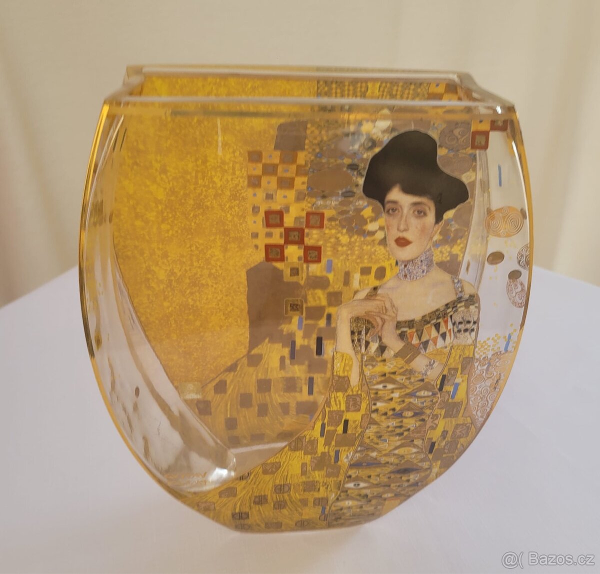 Skleněná váza GOEBEL Gustav Klimt