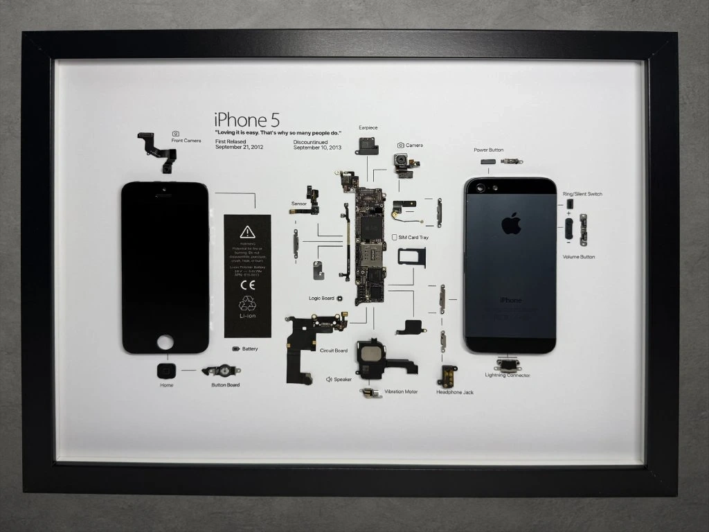 Zarámovaný iPhone 5 – (A3)(Black)