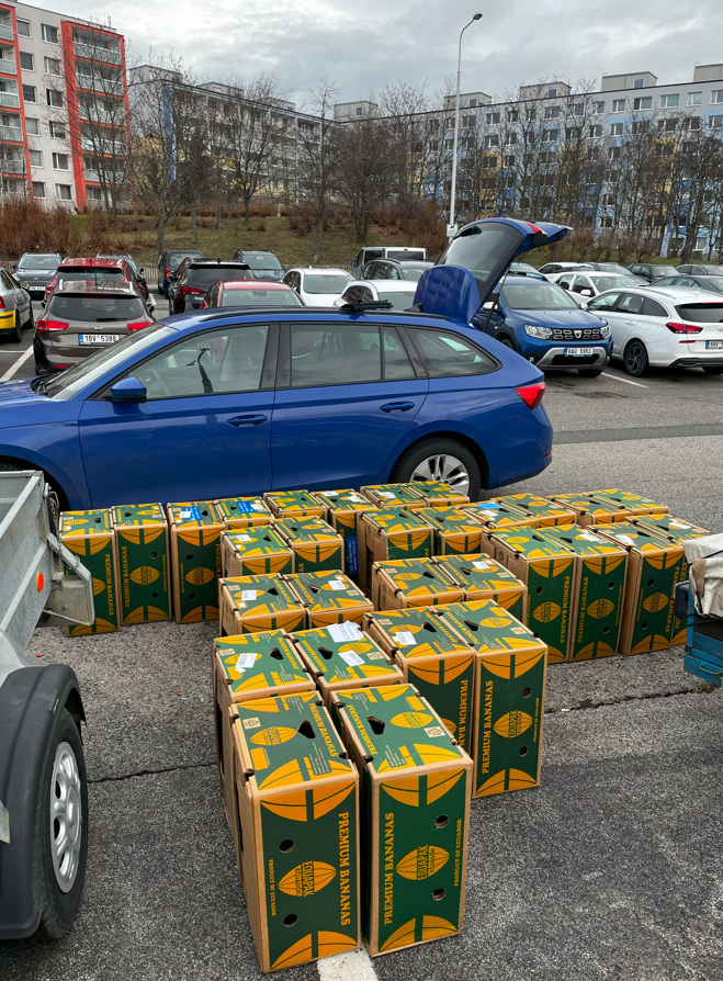 Banánové krabice vhodné na stěhování- čisté, libovolný počet