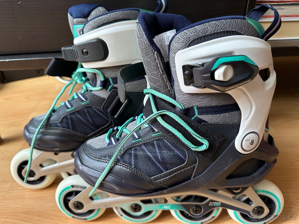 Nové in-line brusle, Decathlon 38 EU