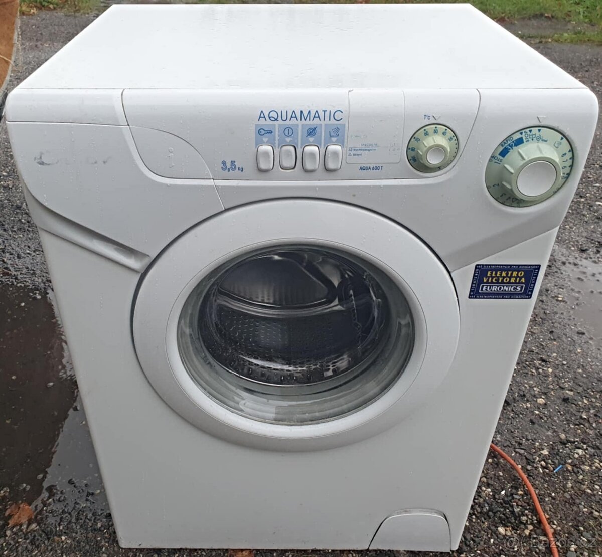 PRACKA CANDY AQUA 600T,BOCNI PLNENI,NA 3,5KG,PLNE FUNKCNI