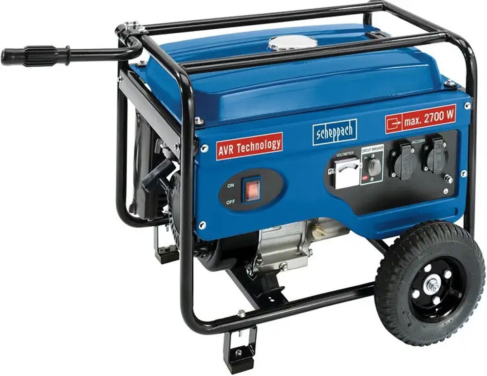 Elektrocentrála Scheppach SG3100. Výkon 2700 W