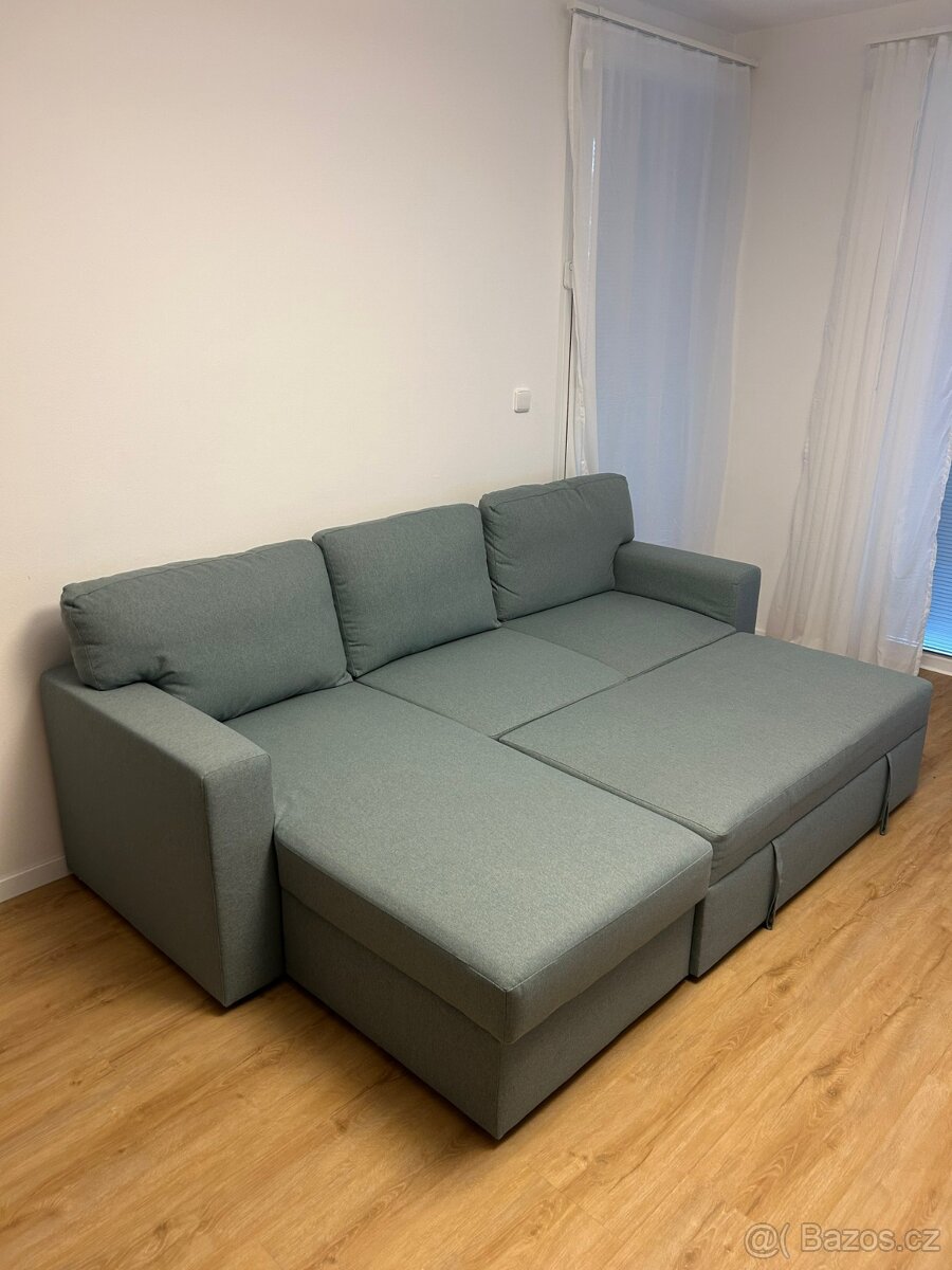 Prodám téměř novou rozkládací pohovku s úložným prostorem