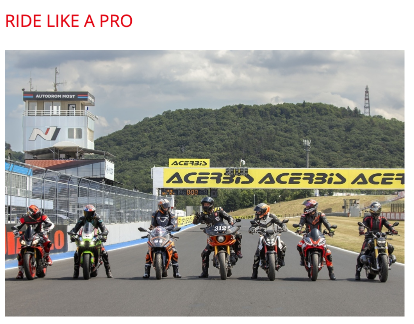 Poukaz na zážitkovou jízdu RIDE LIKE A PRO