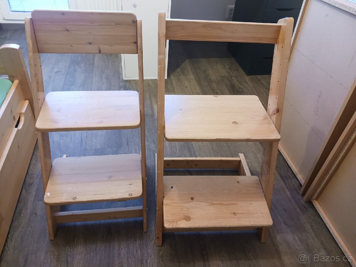 2x rostoucí židle
