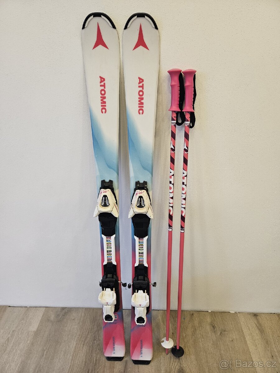 Dívčí lyže Atomic 120cm + hůlky