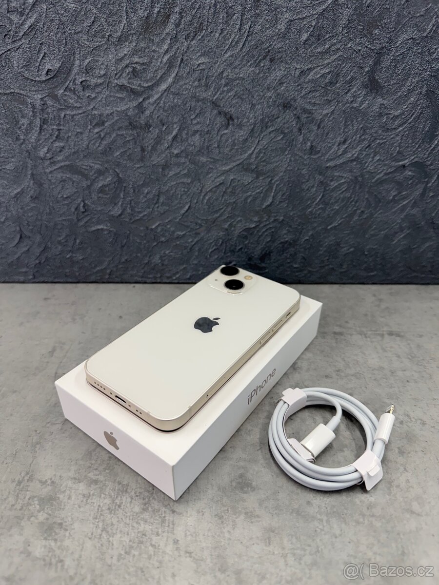 Apple iPhone 13 Mini 128 GB White - TOP, 100% baterie