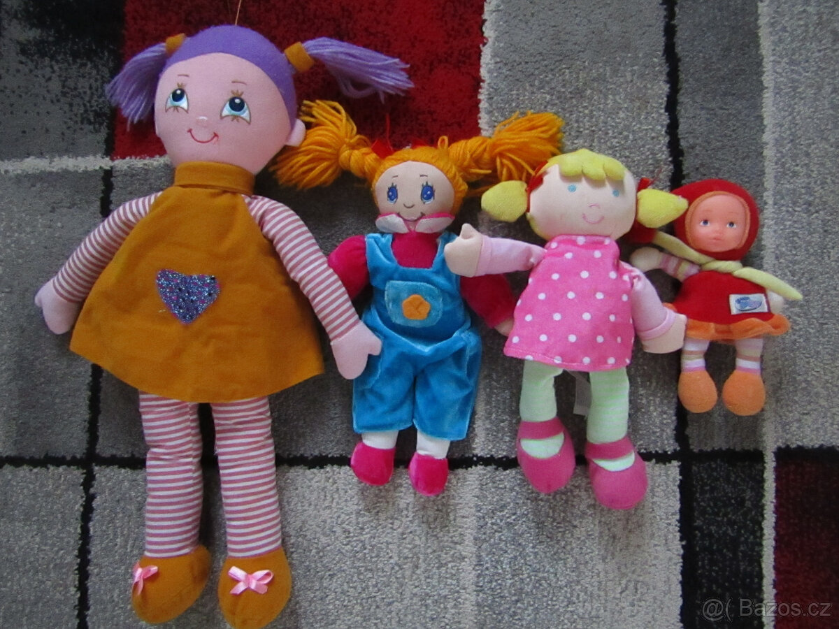 Látkové panenky- 4 ks pro holčičky