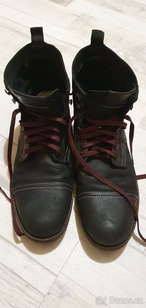Jack Jones Classic kožené kotníkové lehké boty  vel. EUR 42