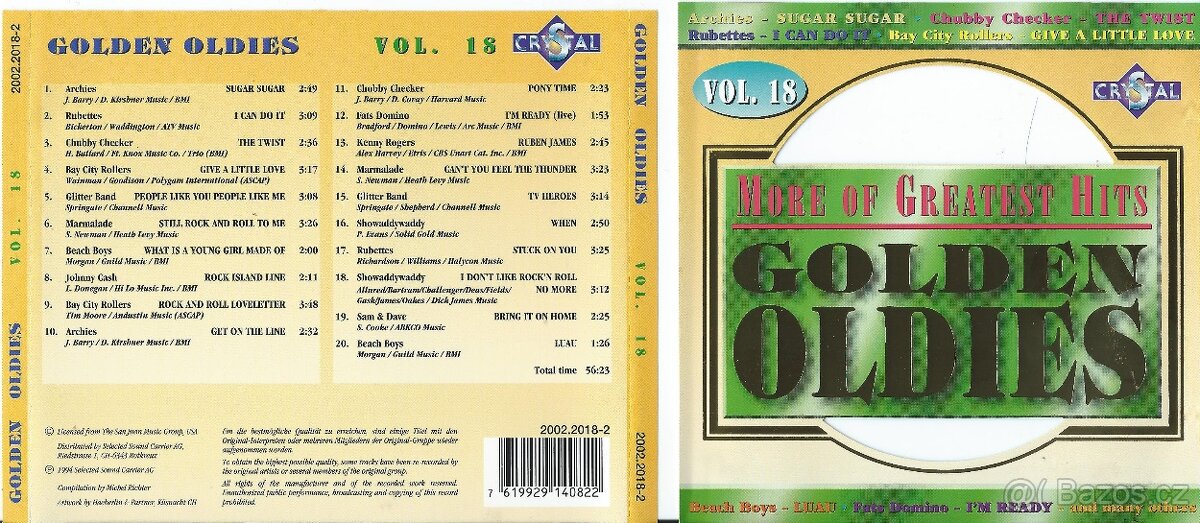 CD-PRODÁM VĚTŠÍ MNOŽSTVÍ ORIGINÁL CD 08/25