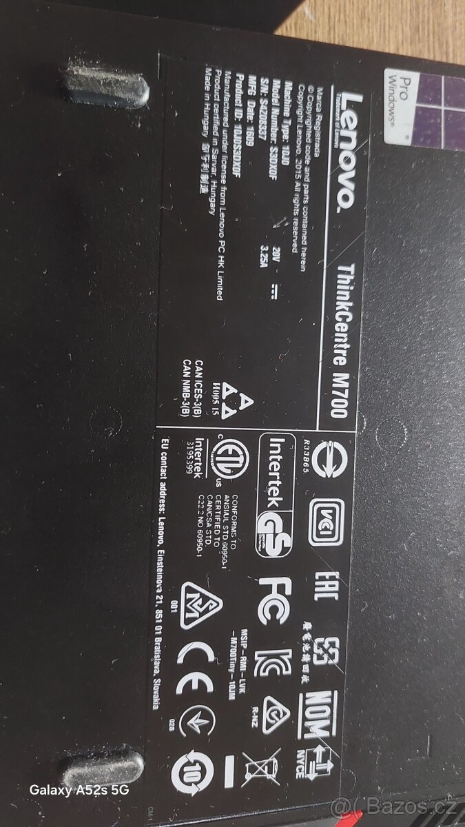 Mini pc lenovo thinkcentre m700