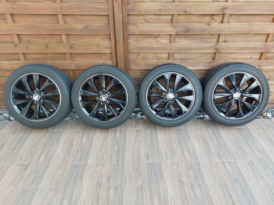 16" alu kola Škoda - FABIA III, RAPID + pneu 215/45 R 16