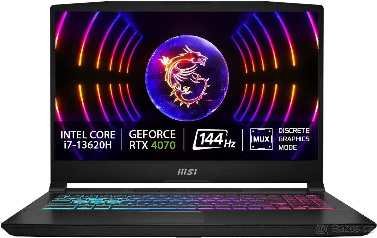 MSI Katana 15 15,6 IPS FHD 144Hz i7 16G 1T RTX 4070 105W DPH