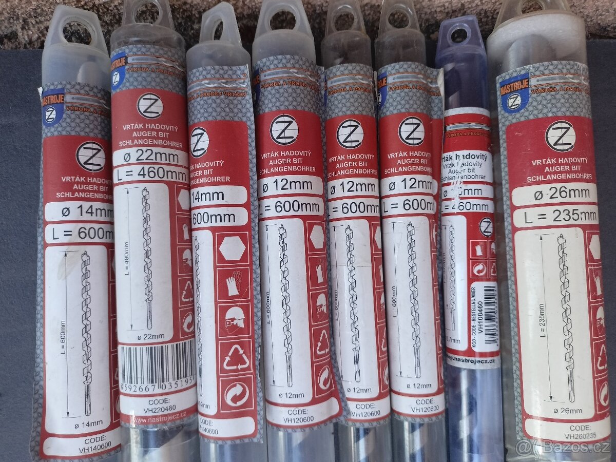 Vrtáky hadovité 8ks