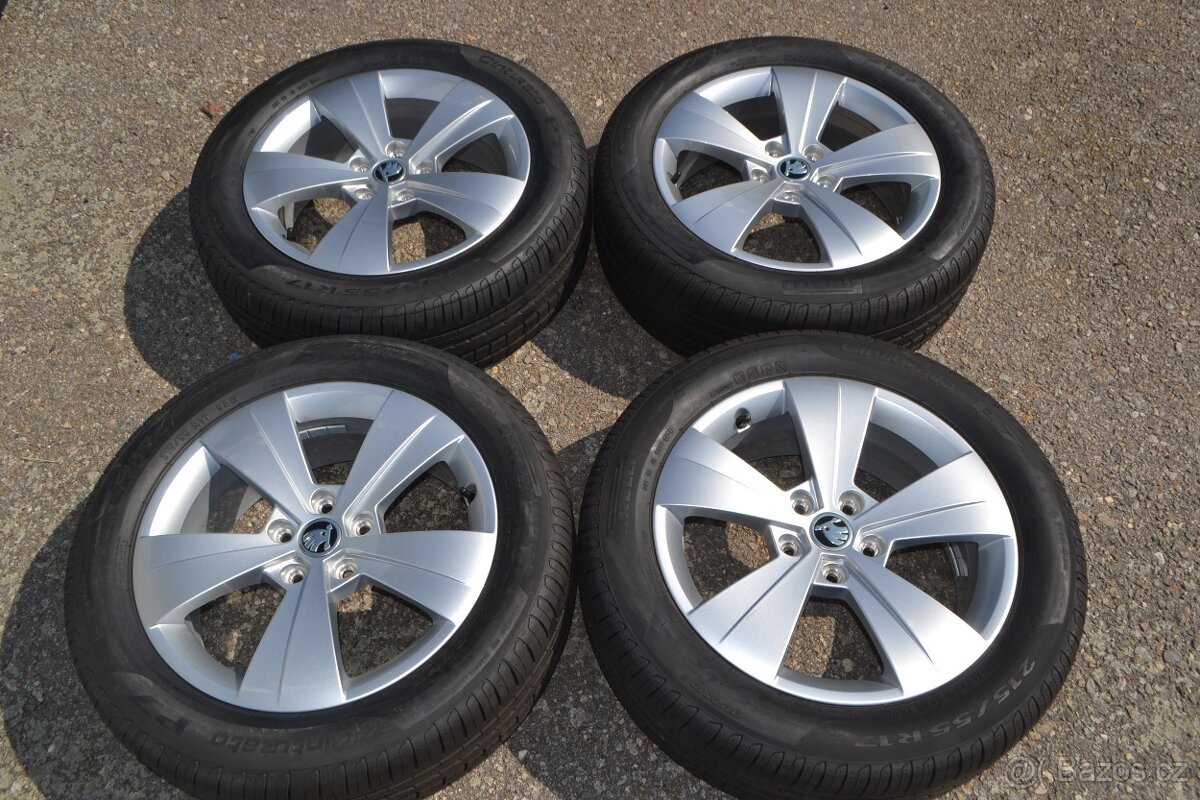 Š.Superb III, VW Passat B8- NOVÝ letní Alu komplet 215/55R17