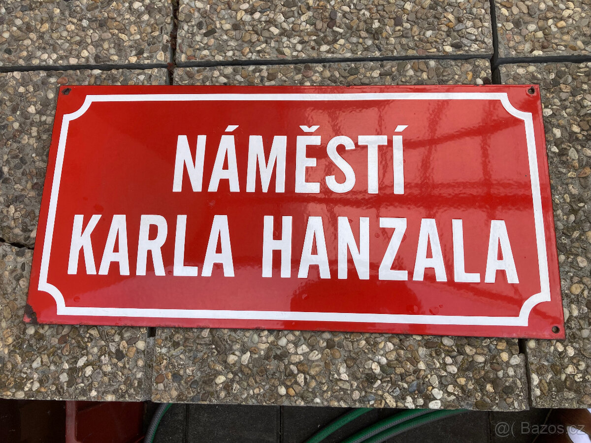 Smaltovaná cedule uliční za 900 kč s doručením