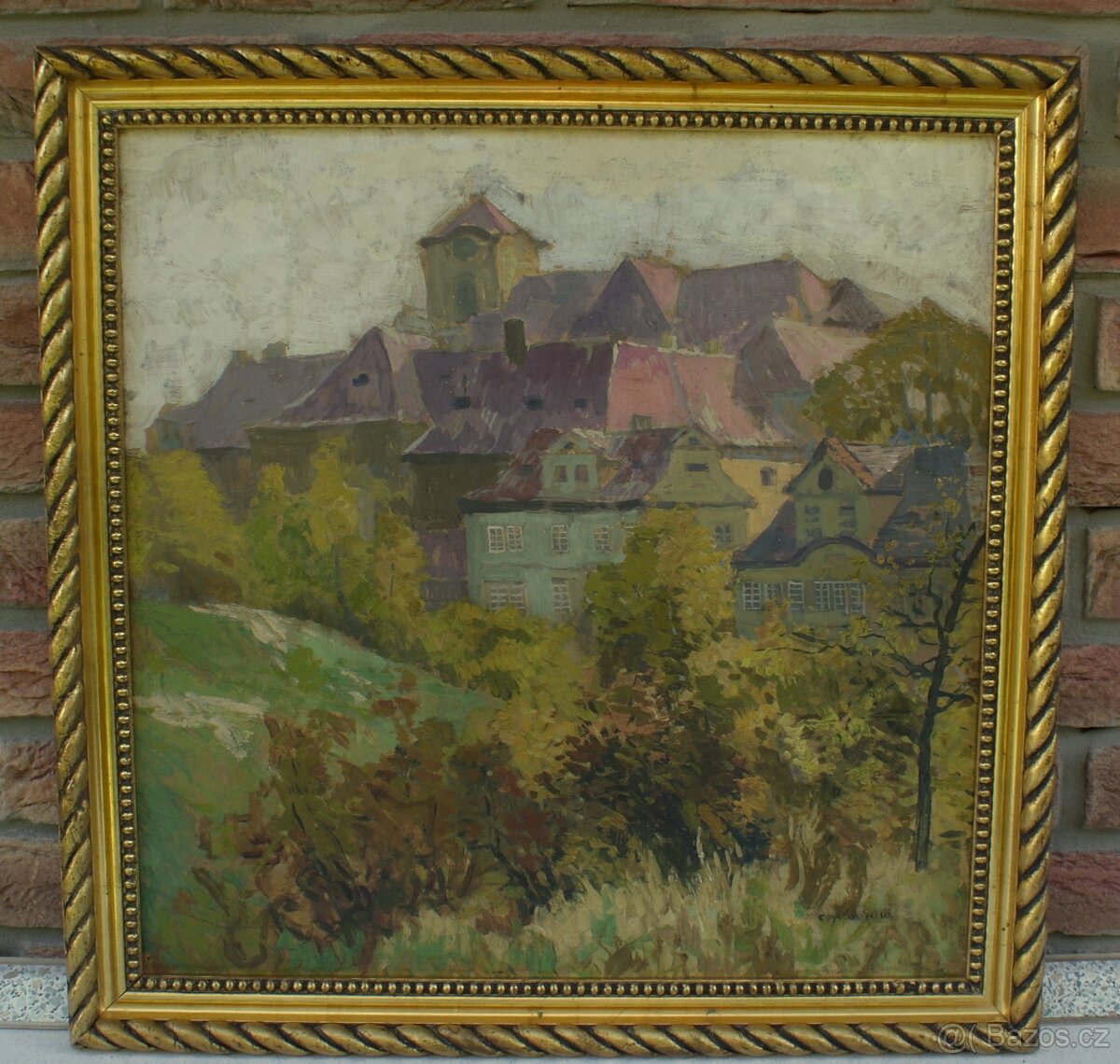 Starý obraz Gustav Macoun(1889-1934) dat. 1910