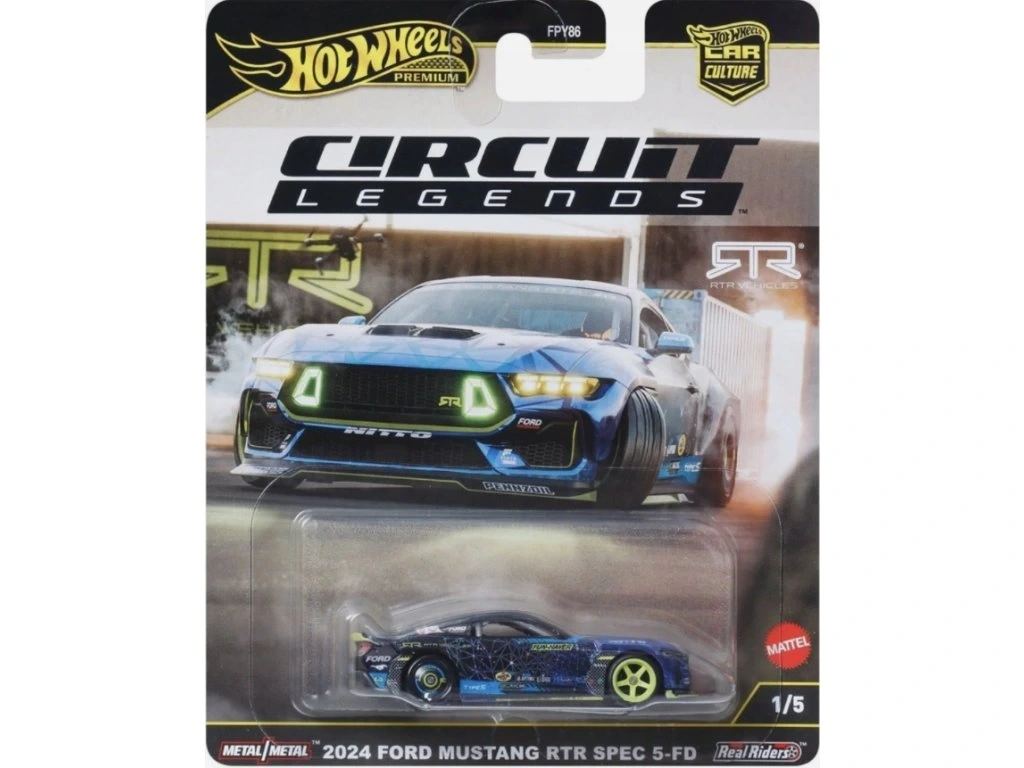 Hot Wheels Premium - Ford 2024 Mustang RTR Spec 5-FD - NOVÉ